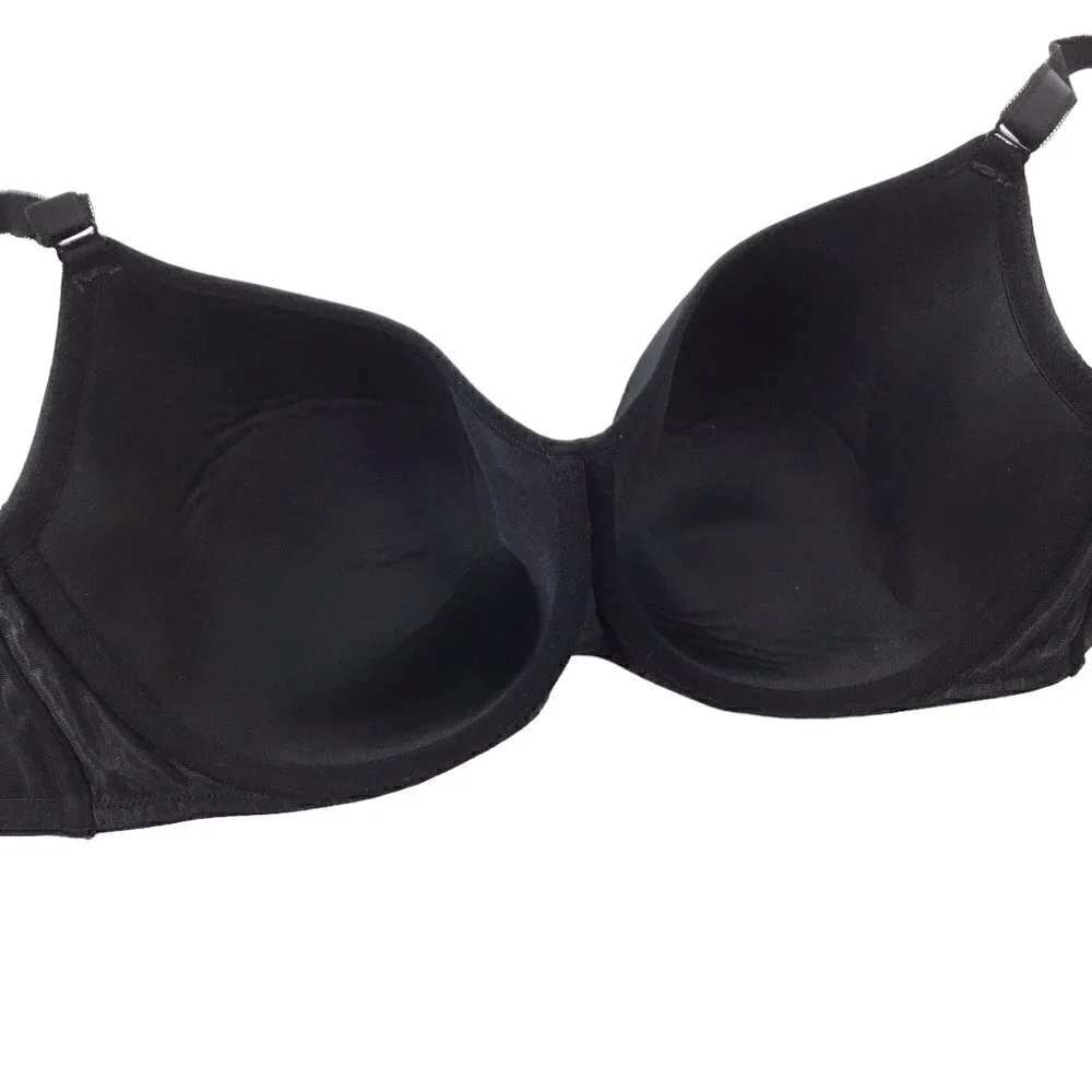 Torrid Curve Bra Full Coverage Balconette Plus Size 46B Black Underwire Curves